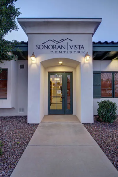 front walkway view of Sonoran Vista Dentistry